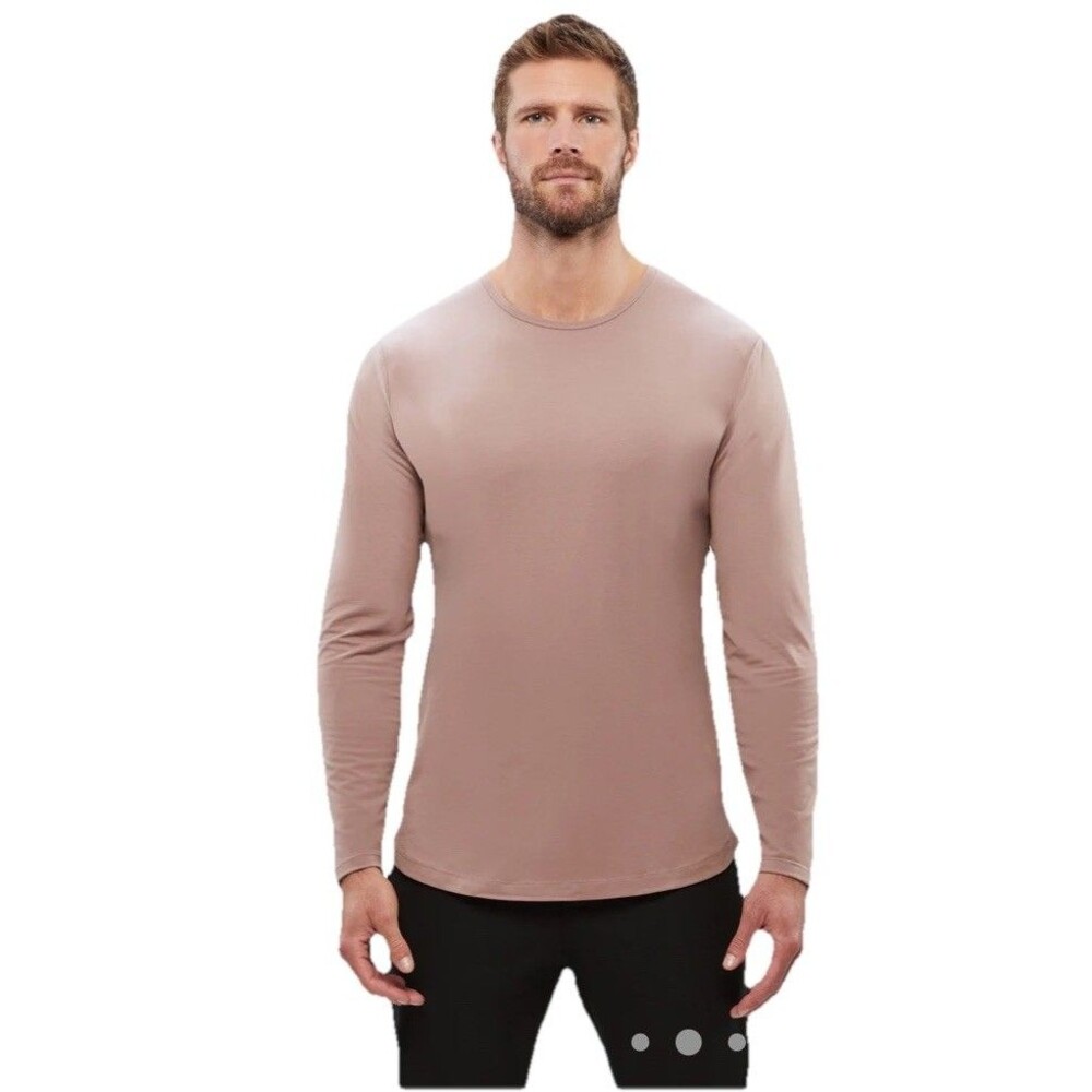 CUTS Clothing Men's AO PYCA Pro Elongated Crew Neck Shirt Light Purple Medium